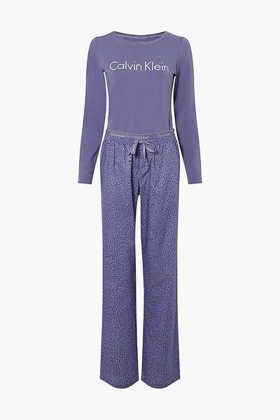 Dámské pyžamo set - W6L - Borůvkové - Calvin Klein borůvková