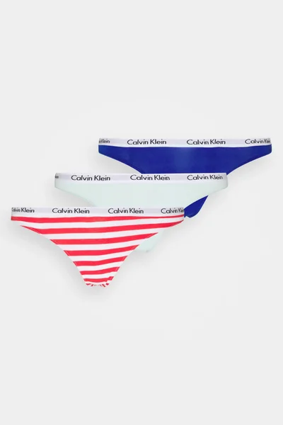 Dámská tanga 3pcs W5N mix barev - Calvin Klein