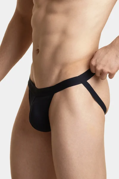 Pánské tmavě modré slipy Atlantic Jock Strap