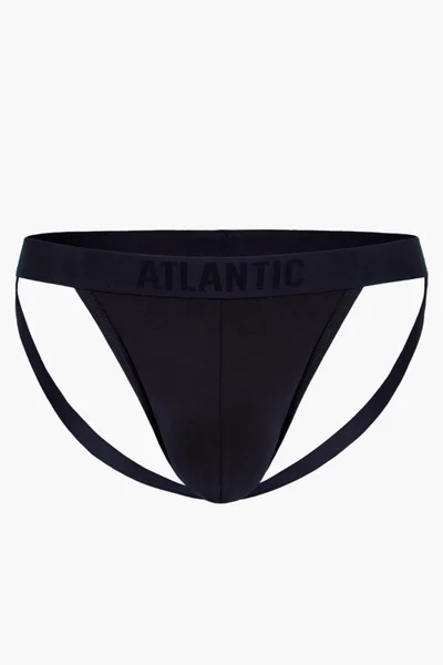 Pánské tmavě modré slipy Atlantic Jock Strap