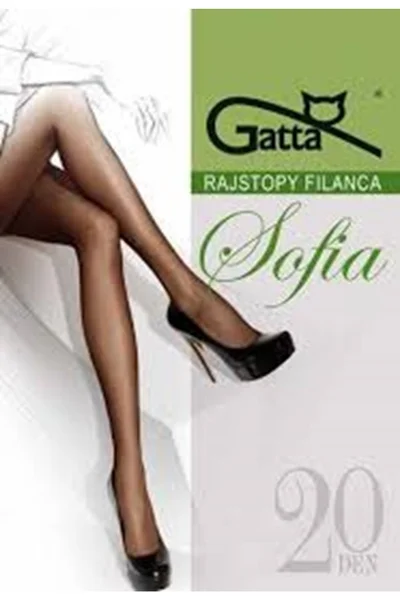 Dámské punčocháče Sofia v šedé barvě - Gatta