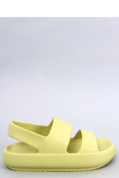 Letní dámské pistáciové gumové sandály - Výšlap