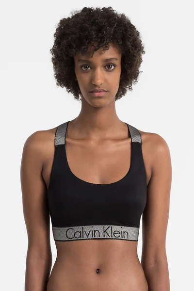 Dámská podprsenka sportovní v černé barvě - Calvin Klein