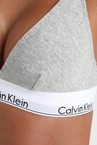 Dámská podprsenka bez kostice - - šedá - Calvin Klein
