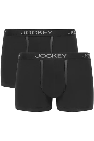 Jockey FlexiFit pánské černé boxerky z modalu a elastanu