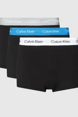 Pánské boxerky 3 pack CAZ v černé barvě - Calvin Klein