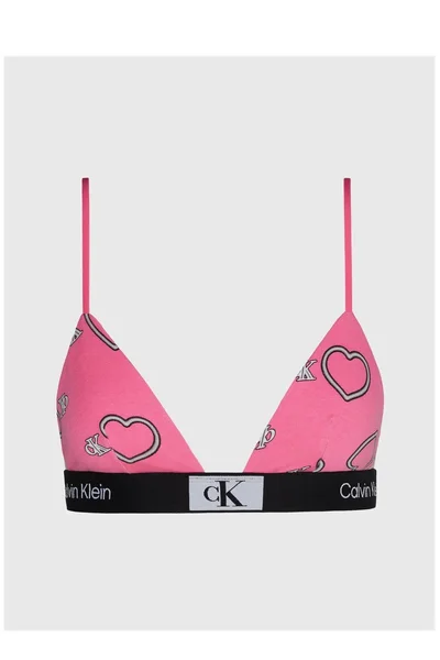 Růžová srdíčková podprsenka bez kostic - Calvin Klein