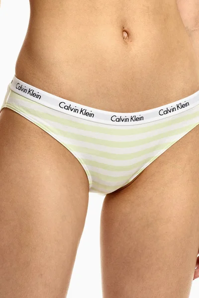 Dámské kalhotky 5XE bílážlutá - Calvin Klein