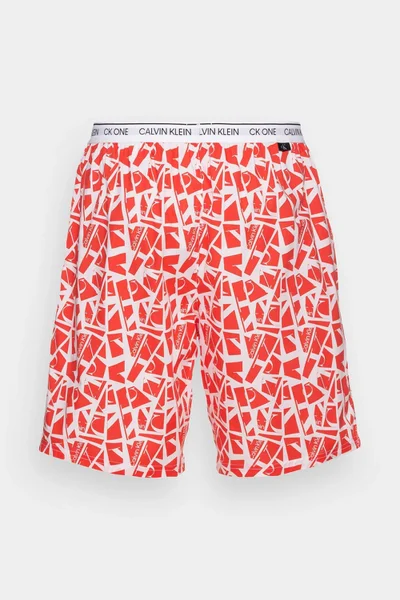 Pánské krátké pyžamo  6OI červená - Calvin Klein
