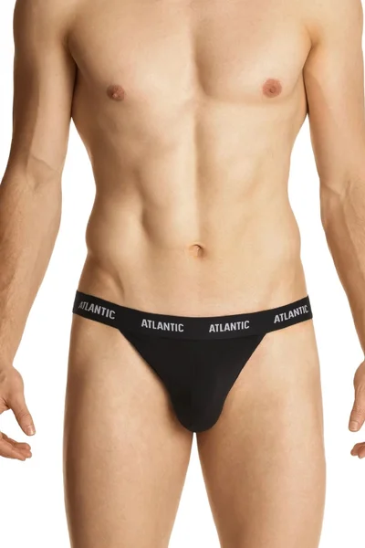 Černé pánské slipy Jockstrap - Atlantic