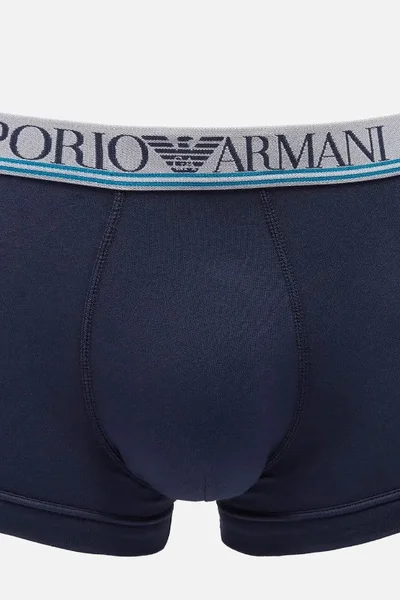 Pánské boxerky 3 pack   tmmodrápetrolej - Emporio Armani