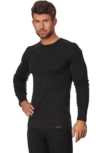 Černé pánské tričko 214 Comfort Cotton - Cornette