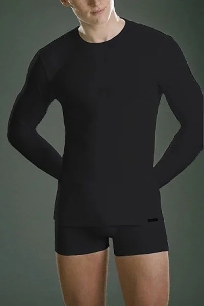 Černé pánské tričko 214 Comfort Cotton - Cornette