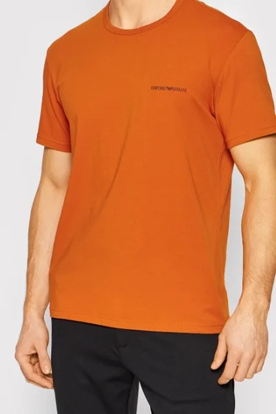 Pánské triko -  - oranžovátmmodrá - Emporio Armani