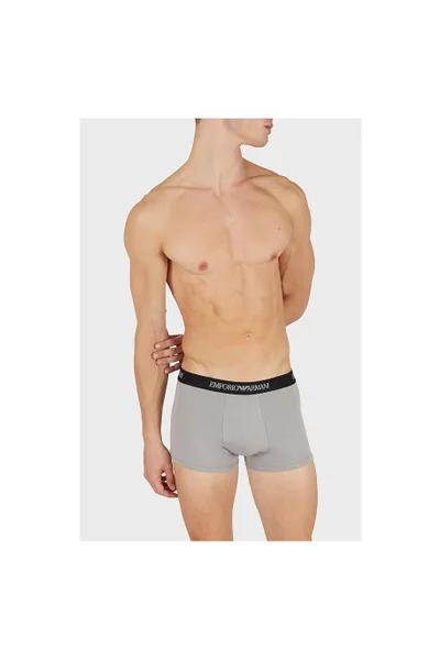 Pánské boxerky Emporio Armani - Trojbalení - elastický pas