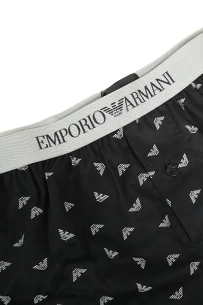 Pánské černé trenýrky s logem - Emporio Armani