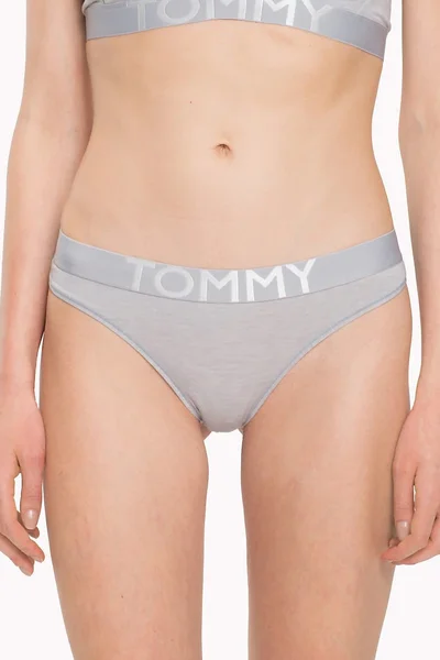 Dámská šedá tanga Tommy Hilfiger