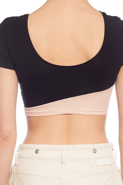 Dámský kulatý crop top Diesel s logem