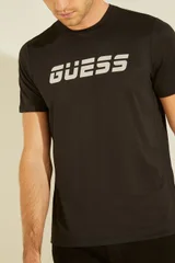 Pánské sportovní triko - JBLK v černé barvě - Guess