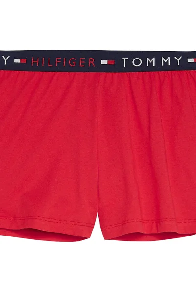 Dámské Bavlněné Kraťasy Tommy Hilfiger s Logem