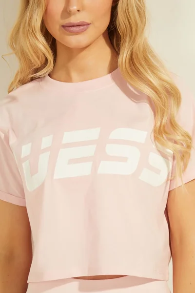 Dámské tričko - v růžové barvě - Guess