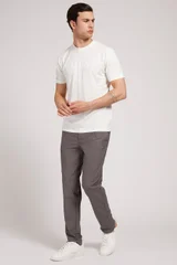 Pánské tričko - SCFY v krémové barvě - Guess
