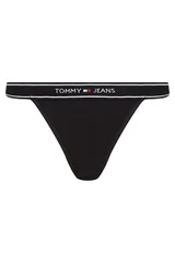 Tommy Hilfiger dámská tanga černé s logem