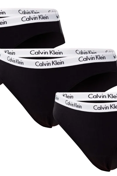 Dámská kalhotky 3pcs v černé barvě - Calvin Klein