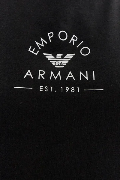 Dámské černé tílko Emporio Armani s logem