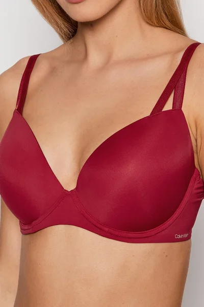 Dámská push up podprsenka - - WJU - Červená - Calvin Klein červená