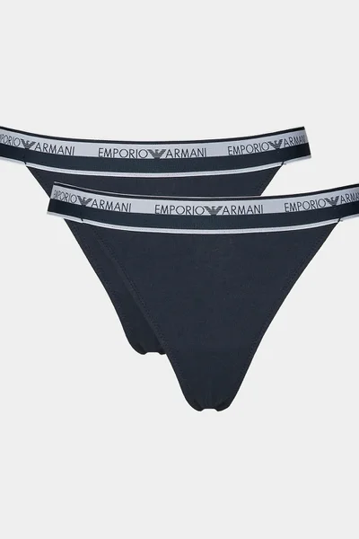 Dámská tanga tmavě modrá - Emporio Armani