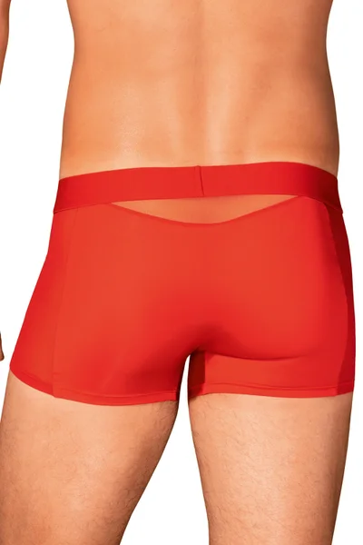 Pánské slipy Boldero boxer shorts v červené barvě - Obsessive