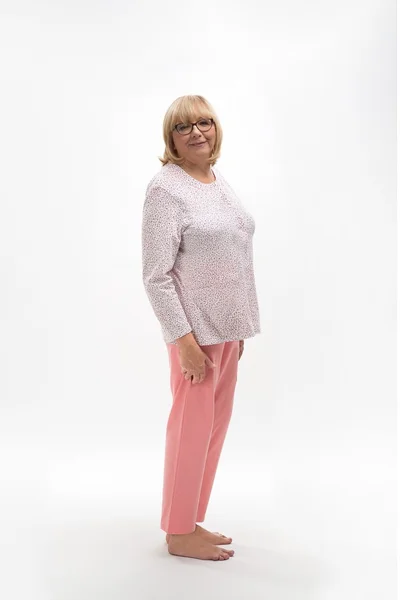 Dámské pyžamo MARTEL - Vzorovaná blůza a jednobarevné kalhoty