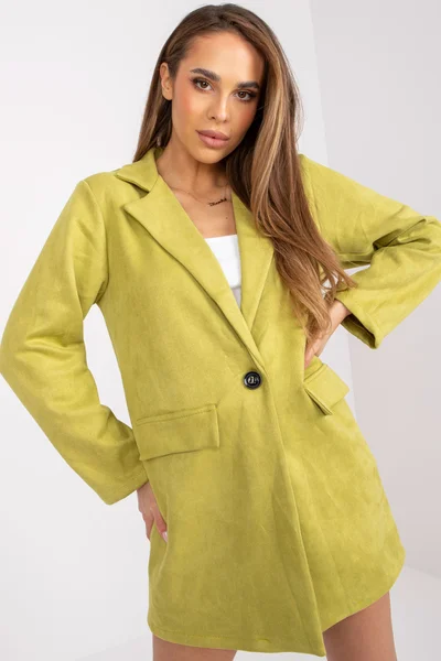 Zelený dámský kabát FPrice