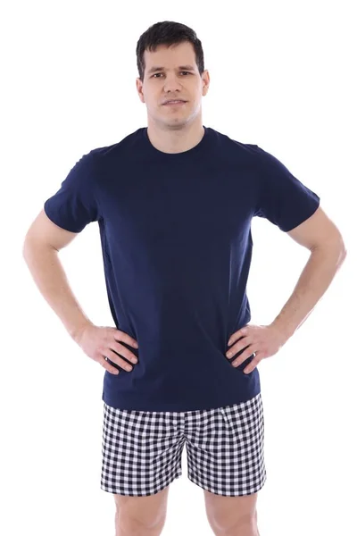 Pánské triko Moraj Basic v modré barvě