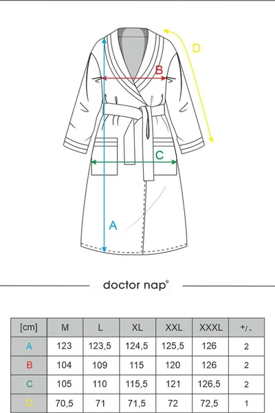 Dámský šedý župan z bavlny - Doctornap