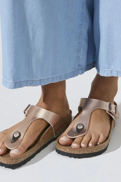 Dámské žabky Birkenstock Hnědo-Béžové Giza