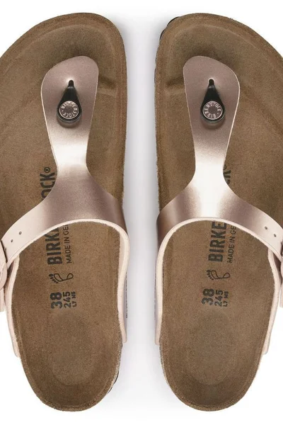 Dámské žabky Birkenstock Hnědo-Béžové Giza