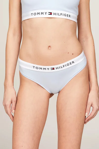 Dámská tanga SV Modrá - Tommy Hilfiger