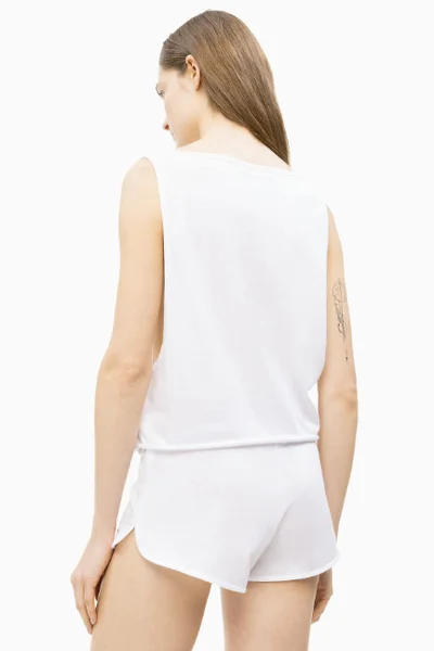 Dámský bílý top s nápisem Calvin Klein