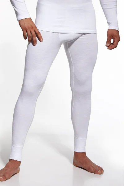 Bílé podvlékací kalhoty Cornette pánské