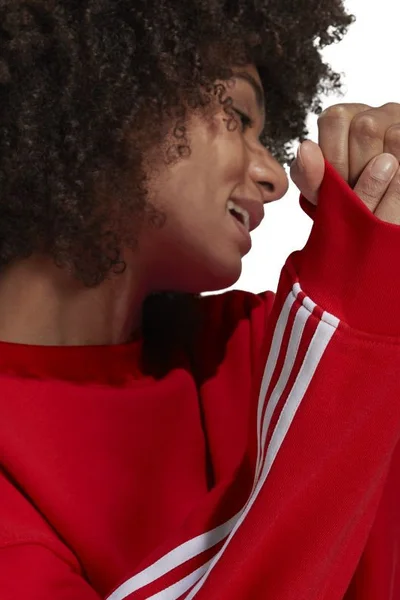 Dámská mikina - Adidas červená a bílá