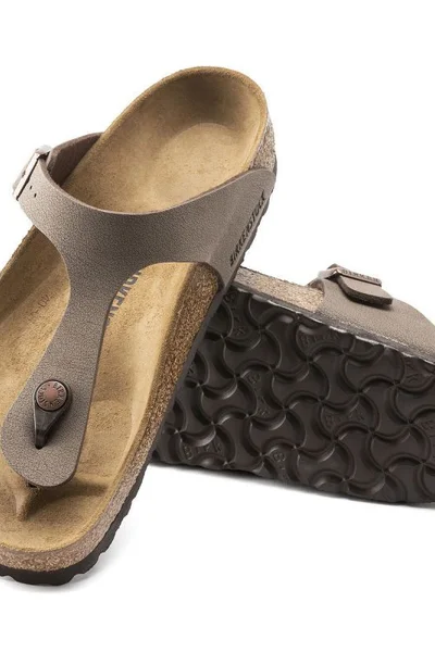 Dámské žabky Birkenstock Gizeh - hnědo-béžové