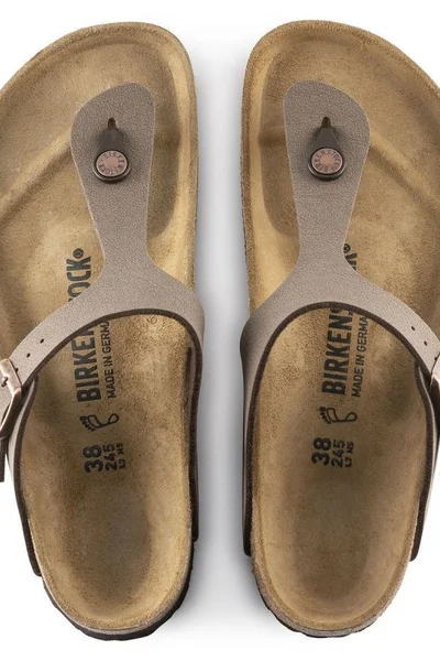 Dámské žabky Birkenstock Gizeh - hnědo-béžové