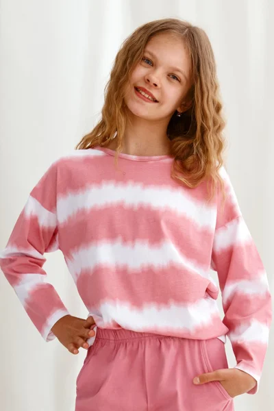 Dívčí pyžamo Carla pink - Taro růžová