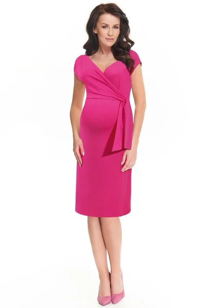 Dámské těhotenské šaty Janisa - Italian Fashion tmavě růžová