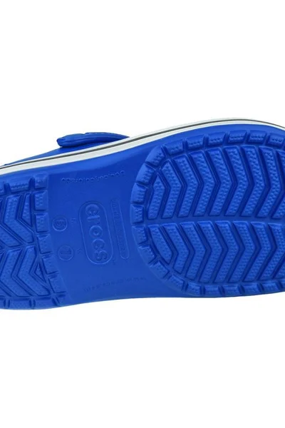 Modro-bílé masážní žabky Crocs Crocband pro dámy