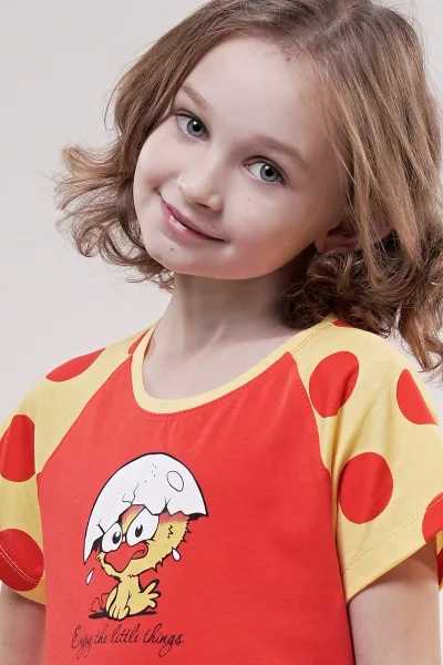 Dětská noční košile s krátkým rukávem Malé kuře Vienetta Secret