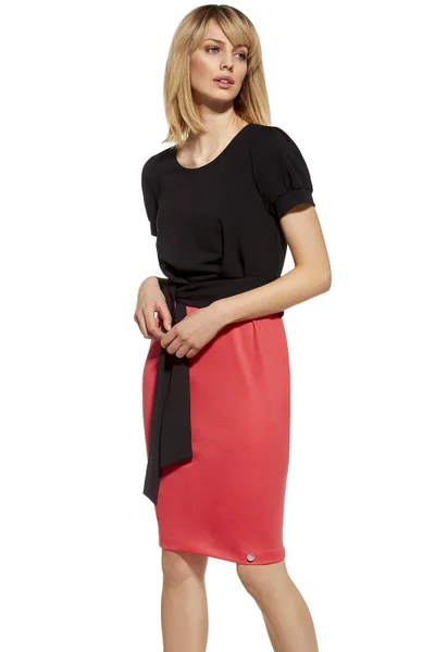 Černo-červené šaty Ennywear s tužkovou sukní