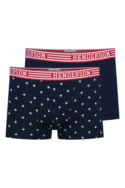 Pánské tmavě modré boxerky Henderson 2 pack